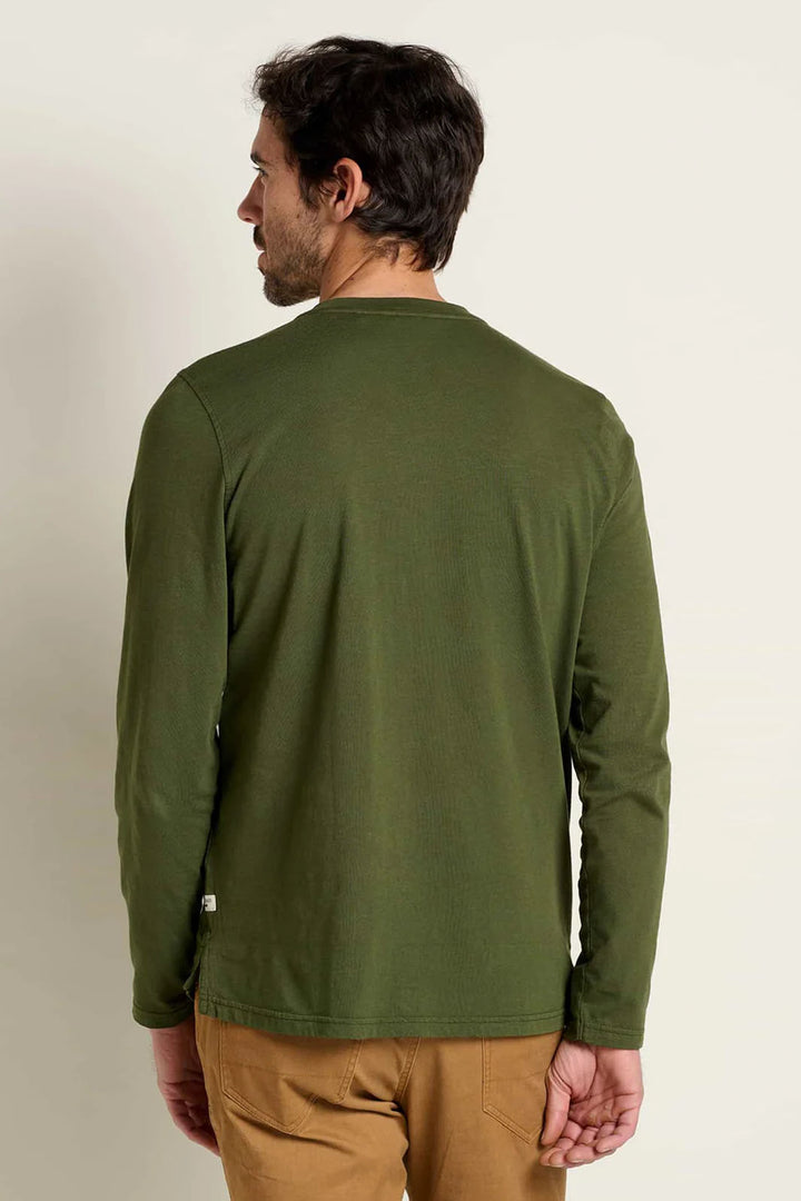 Primo Long Sleeve Henley - Chive