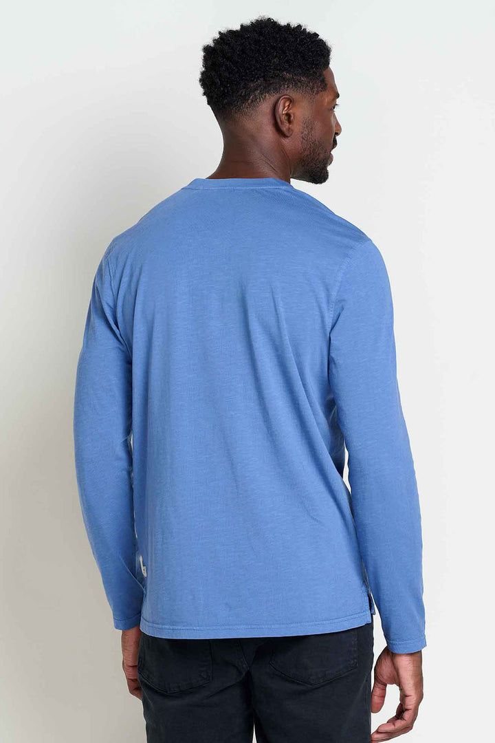 Primo Long Sleeve Henley - Kyanite