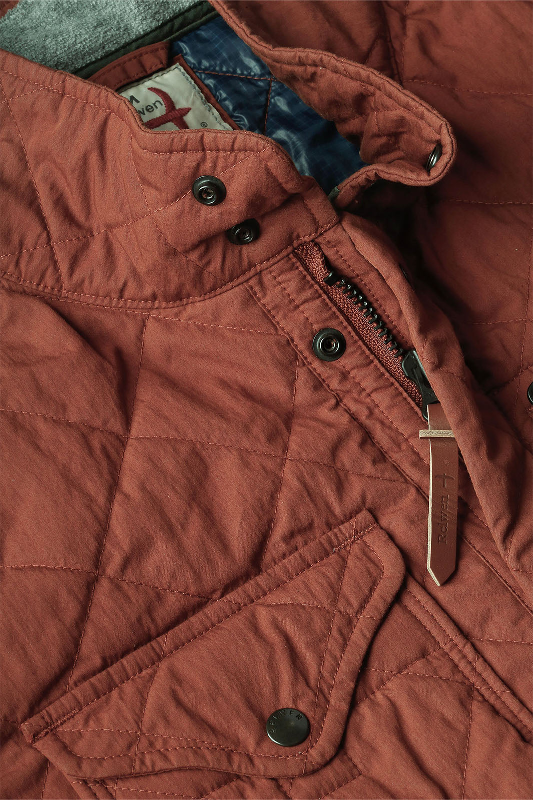 Quilted Tanker Jacket - Chestnut