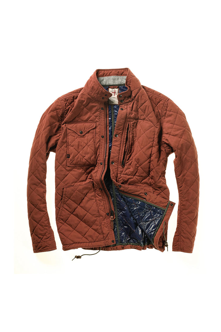 Quilted Tanker Jacket - Chestnut