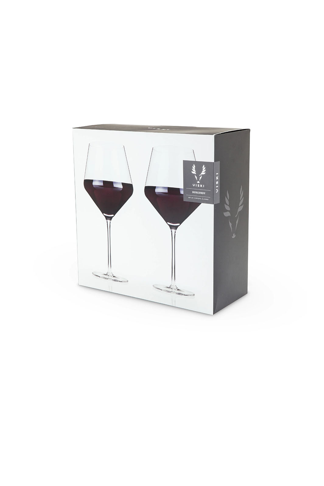Raye Crystal Burgundy Glasses - Set Of 2