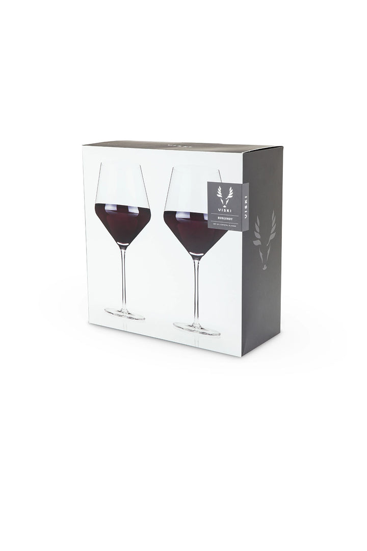Raye Crystal Burgundy Glasses - Set Of 2
