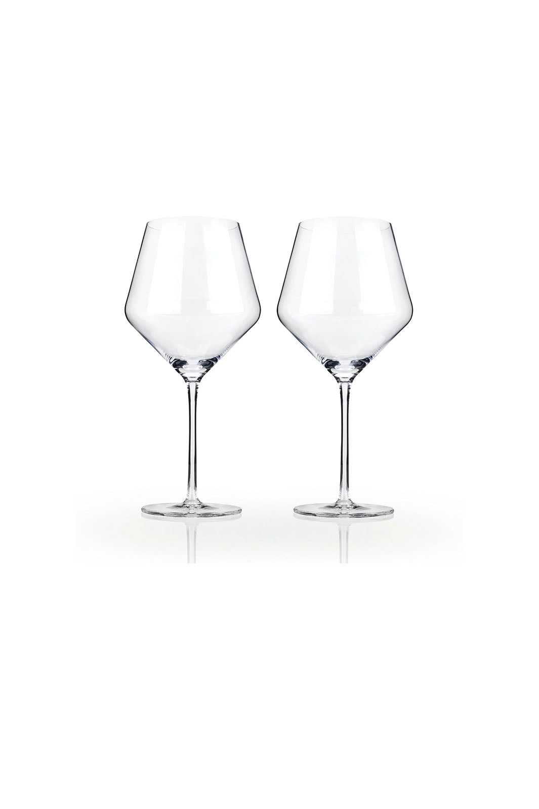 Raye Crystal Burgundy Glasses - Set Of 2