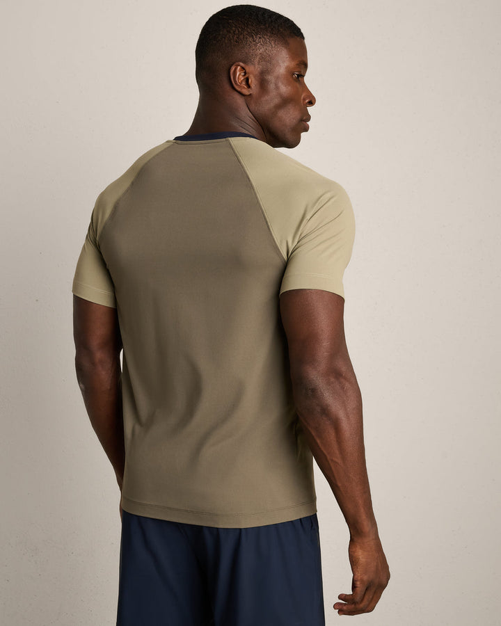 Reign Short Sleeve | Smokey Olive Color Block