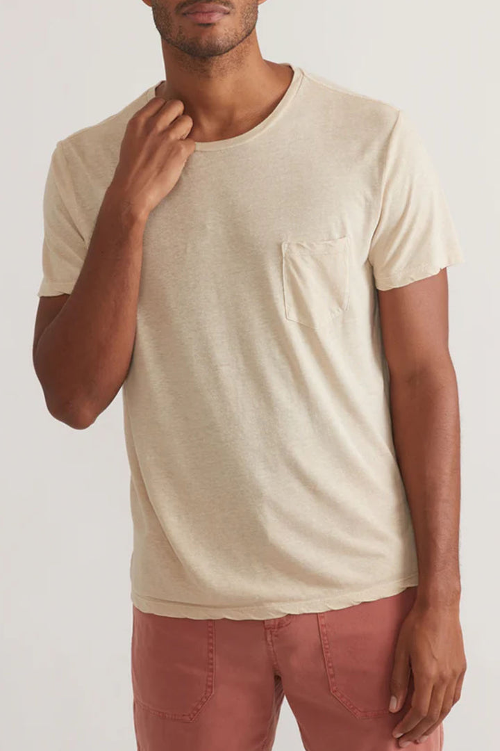 Relaxed Hemp Cotton T-Shirt - Sand