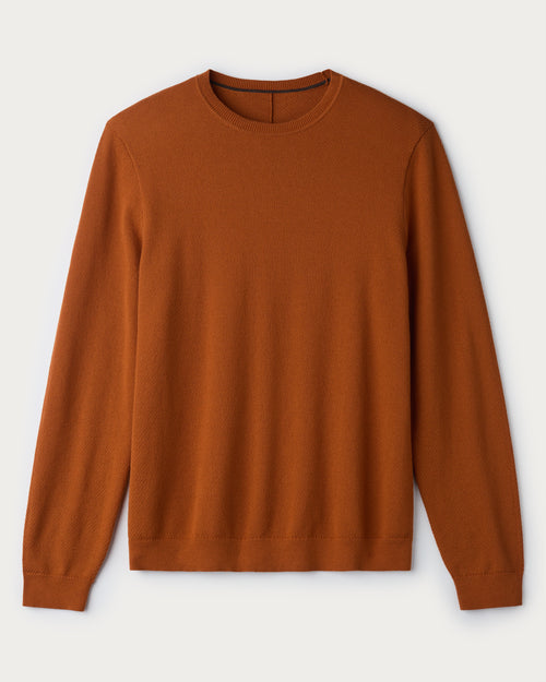 Resolve Pique Sweater | Dark Caramel