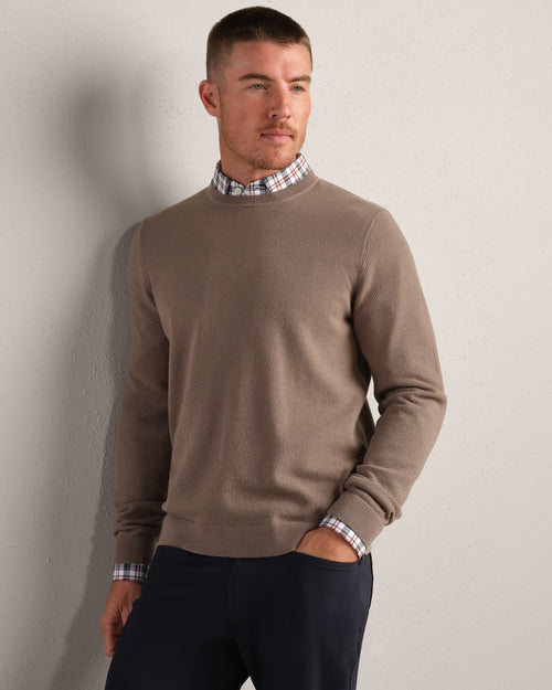 Resolve Pique Sweater | Foggy Taupe