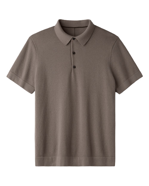 Resolve Pique Sweater Polo | Foggy Taupe