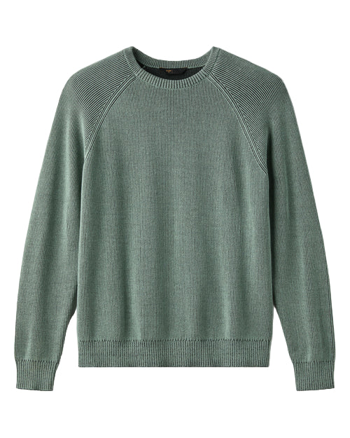 Rib Crewneck Sweater | Pine Gray