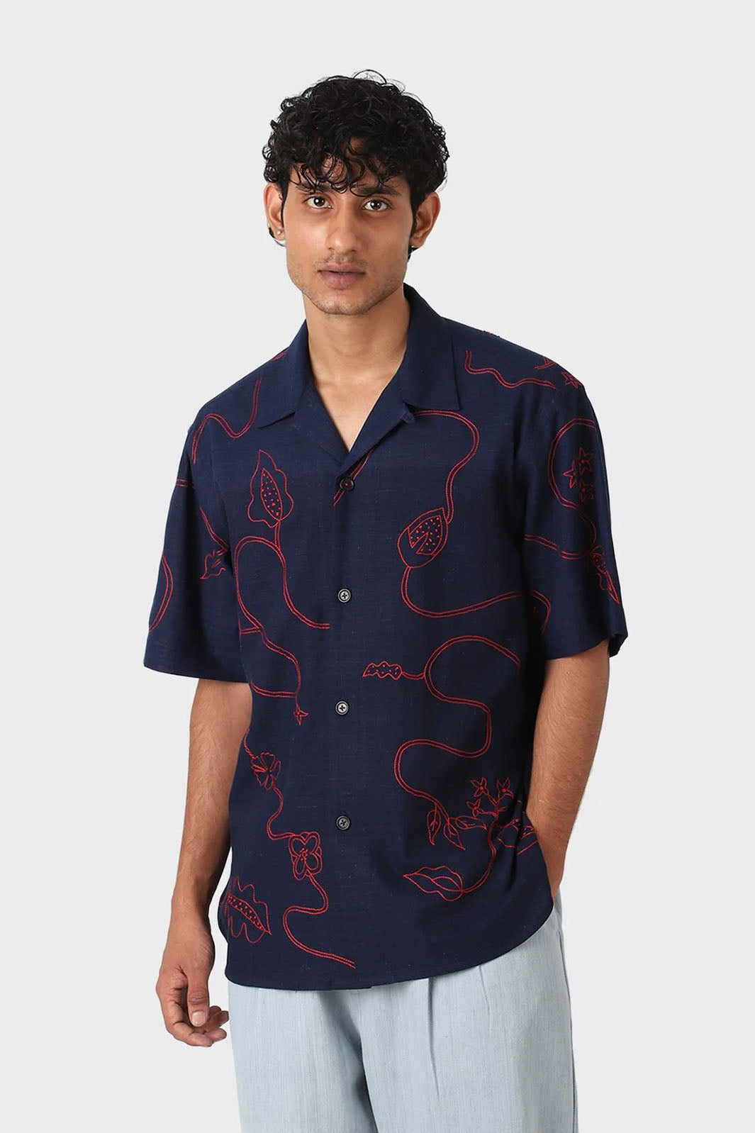 Ronen Button-Up Shirt - Indigo