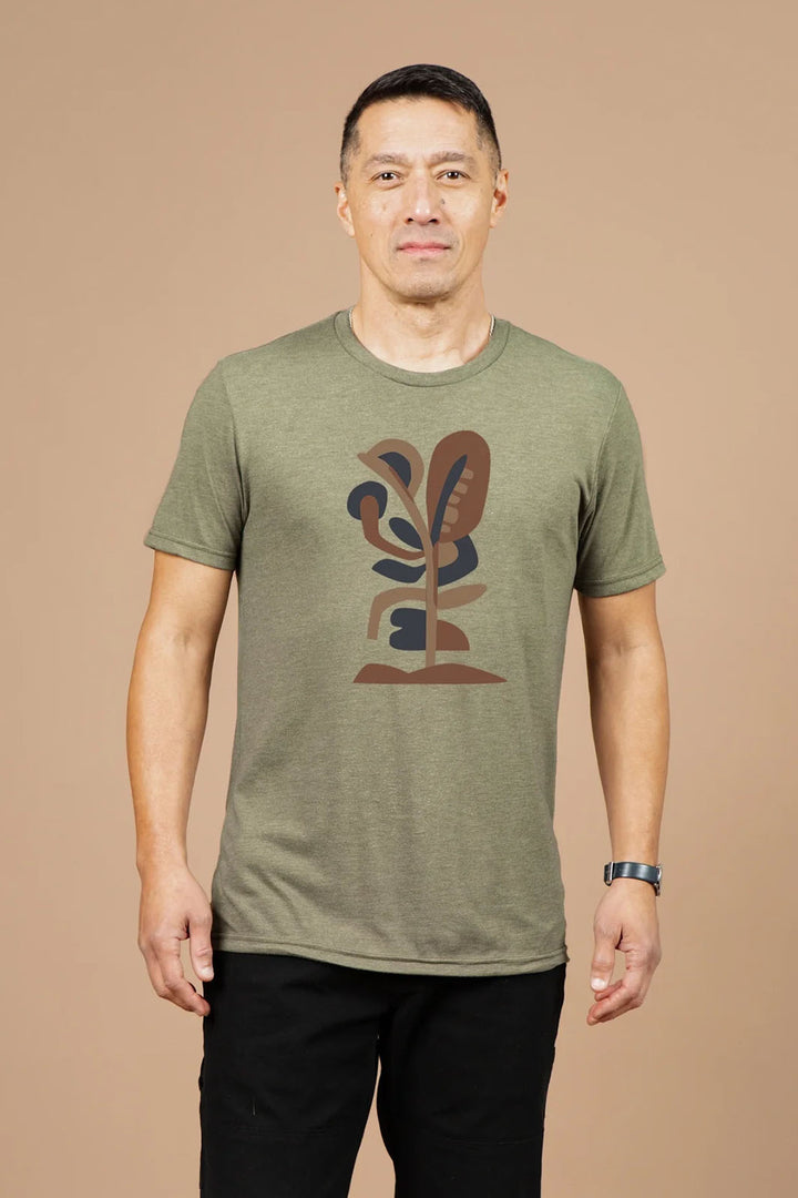 Roots Down T-Shirt - Olive