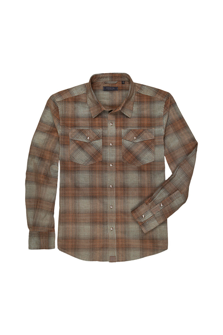 Roy Corduroy Button-Up Shirt - Rye