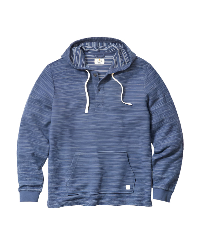 Portola Beach Hoodie | Navy/Natural Stripe