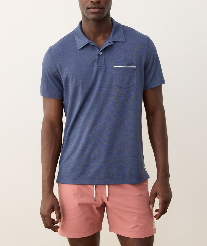 Air Pocket Polo | Vintage Indigo
