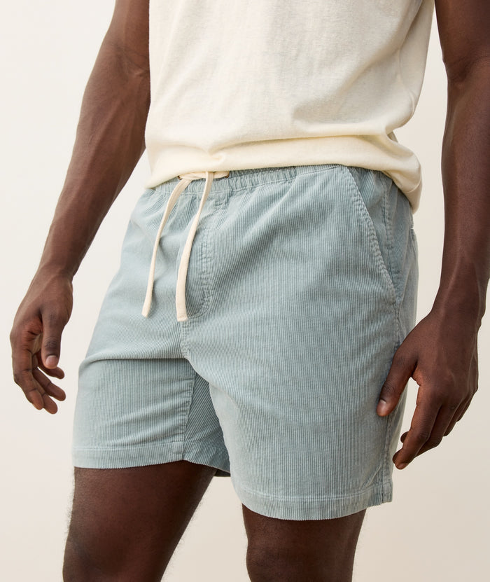 6" Saturday Corduroy Short | Sterling Blue