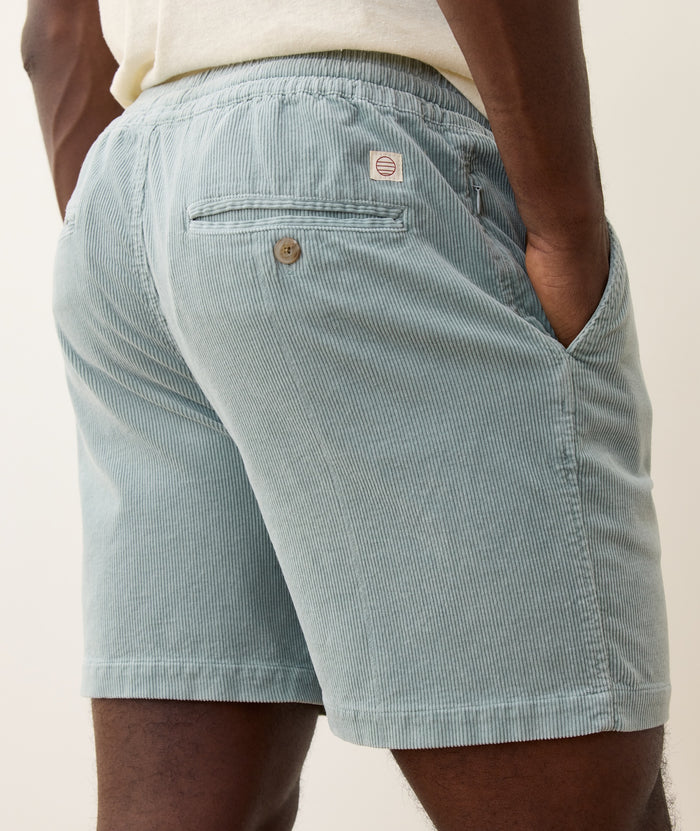 6" Saturday Corduroy Short | Sterling Blue