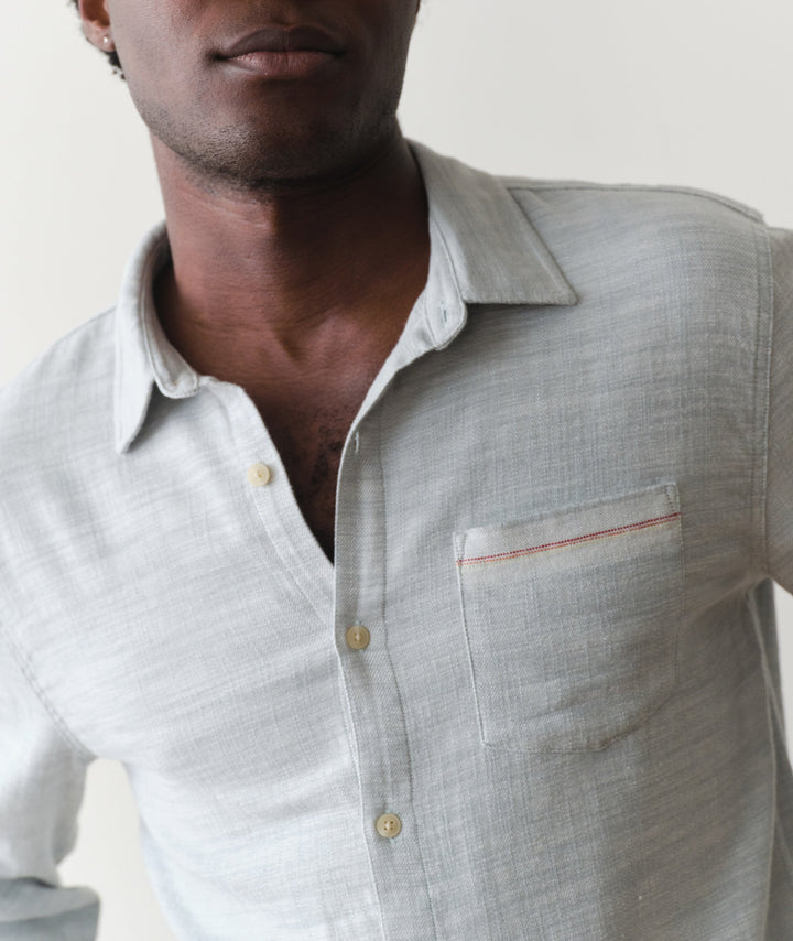Classic Stretch Selvage Shirt | Aqua