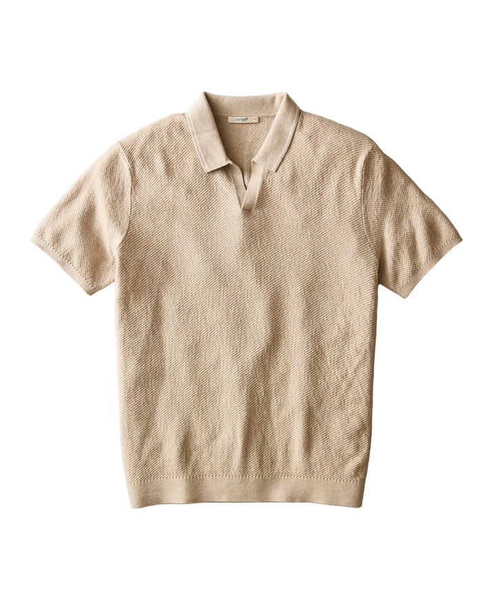 Greyson Sweater Polo | Taupe