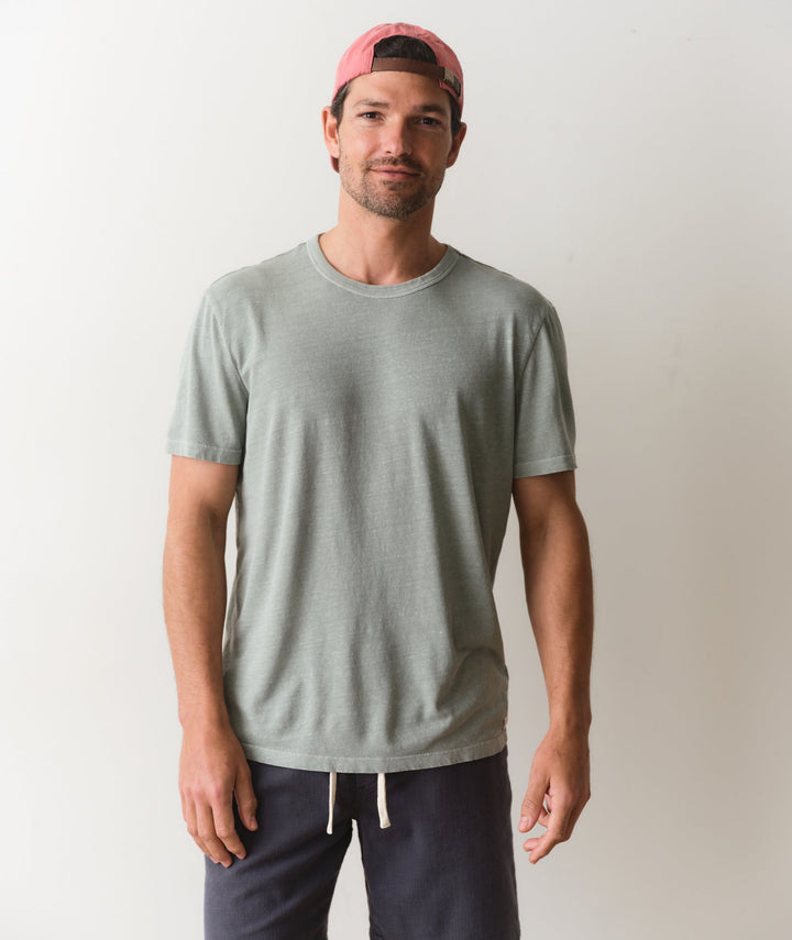 Relaxed Hemp Cotton Tee | Iceberg Green