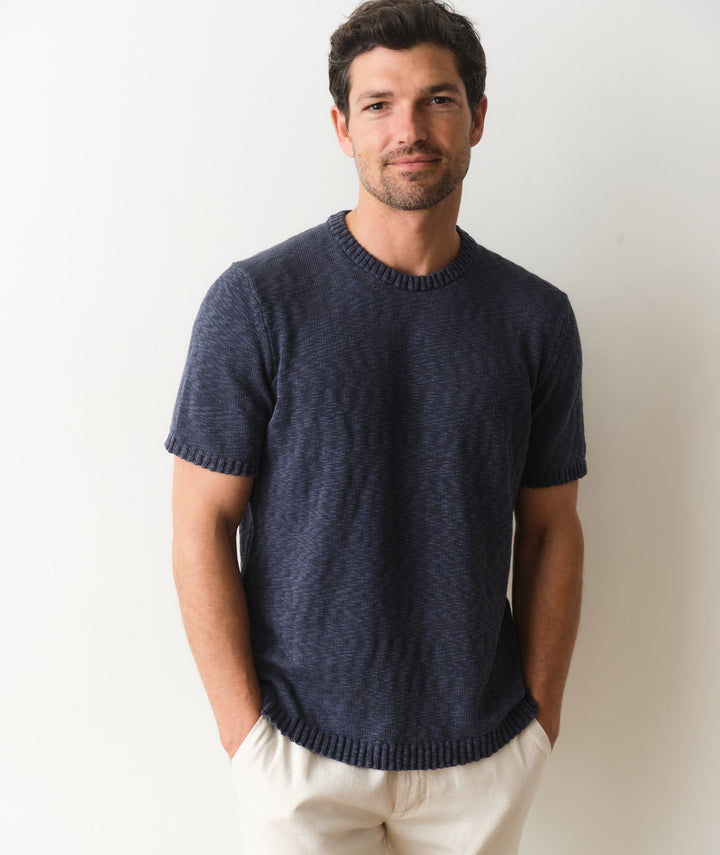 Slub Sweater Tee | Vintage Indigo