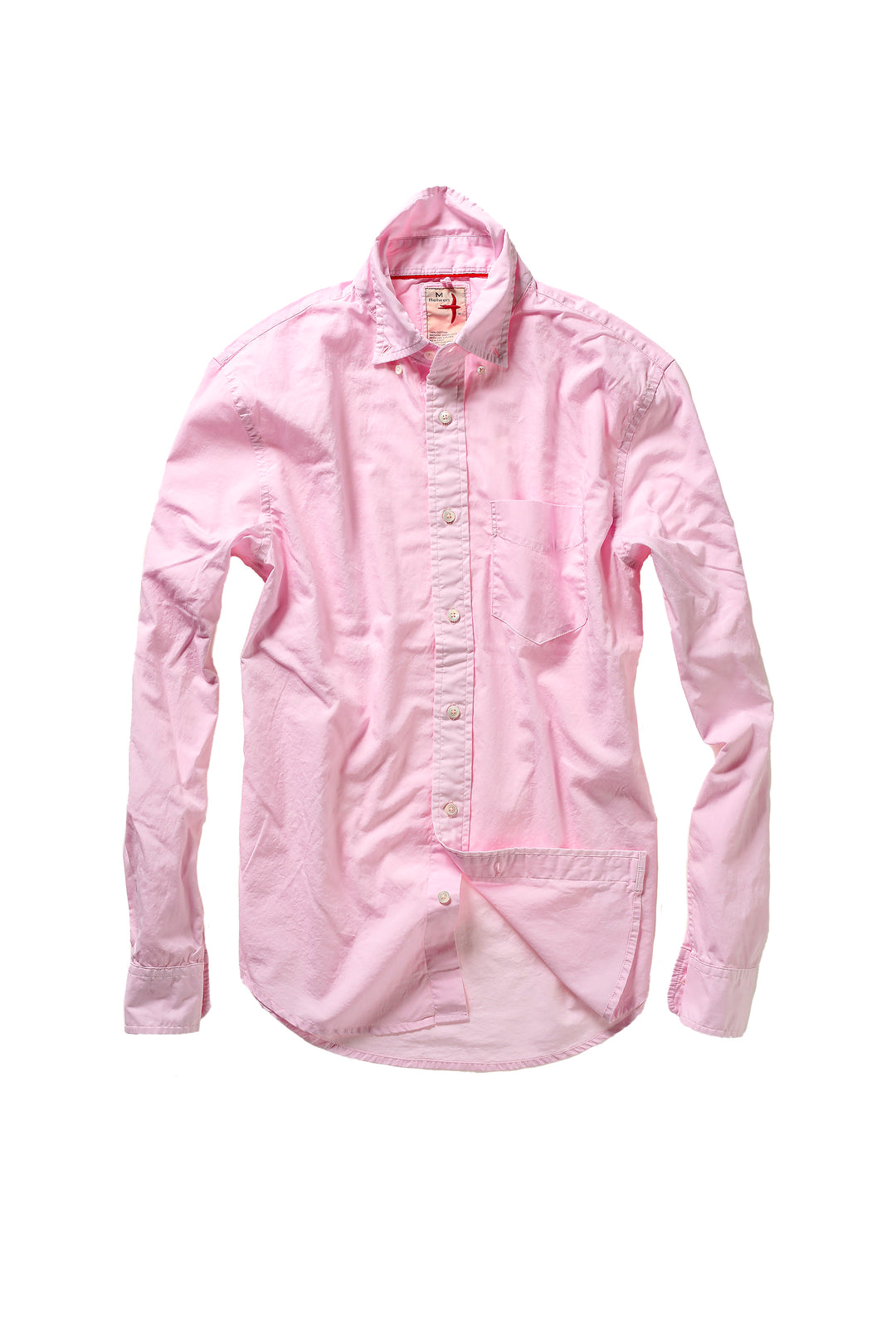 Boathouse Poplin Button-Up Shirt - Pale Pink