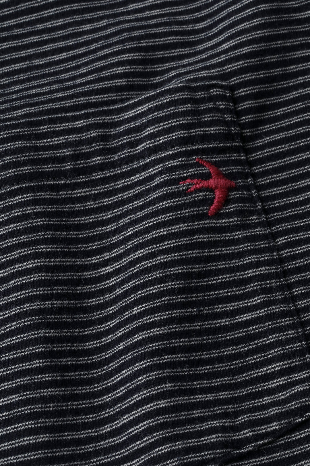 Ringspun Pocket T-Shirt - Navy/ White Stripe
