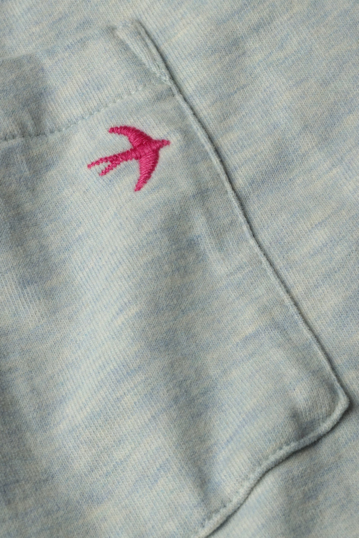Ringspun Pocket Tee | Ice Blue Heather