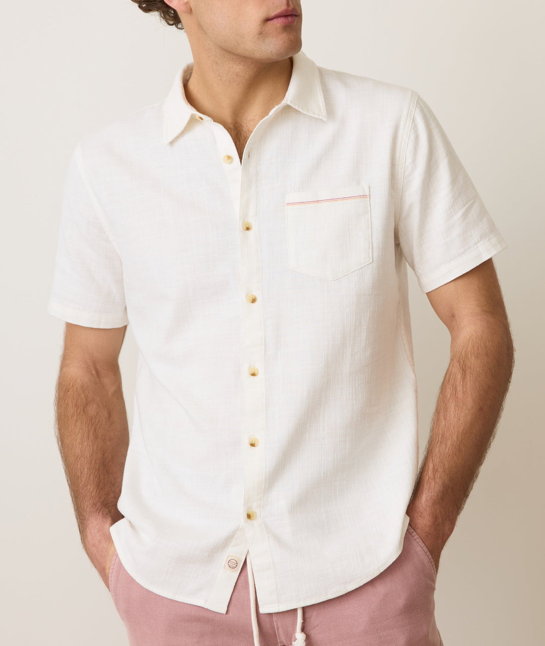Classic Stretch Selvage Shirt | Natural