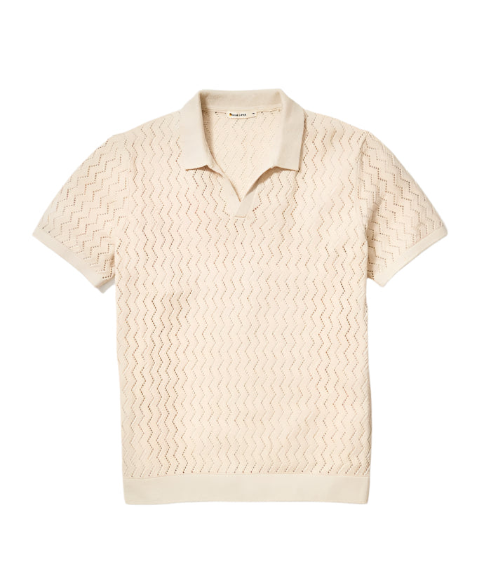Cyrus Sweater Polo | Natural