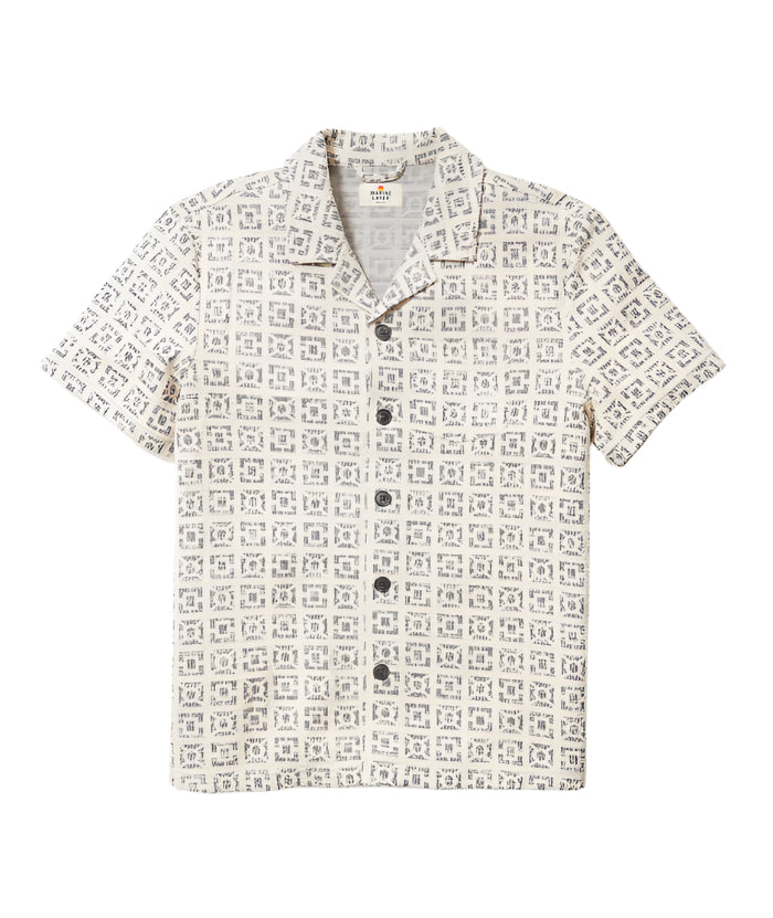 Cam Jacquard Resort Shirt | Neutral
