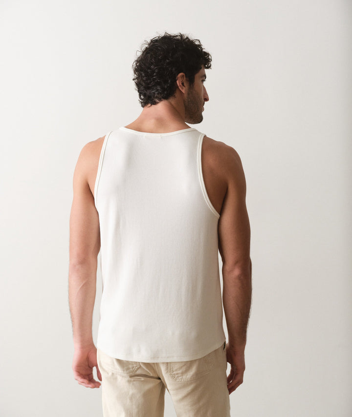 Carter Rib Tank | White