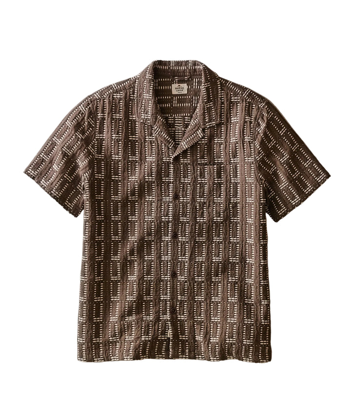 Dobby Resort Shirt | Brown