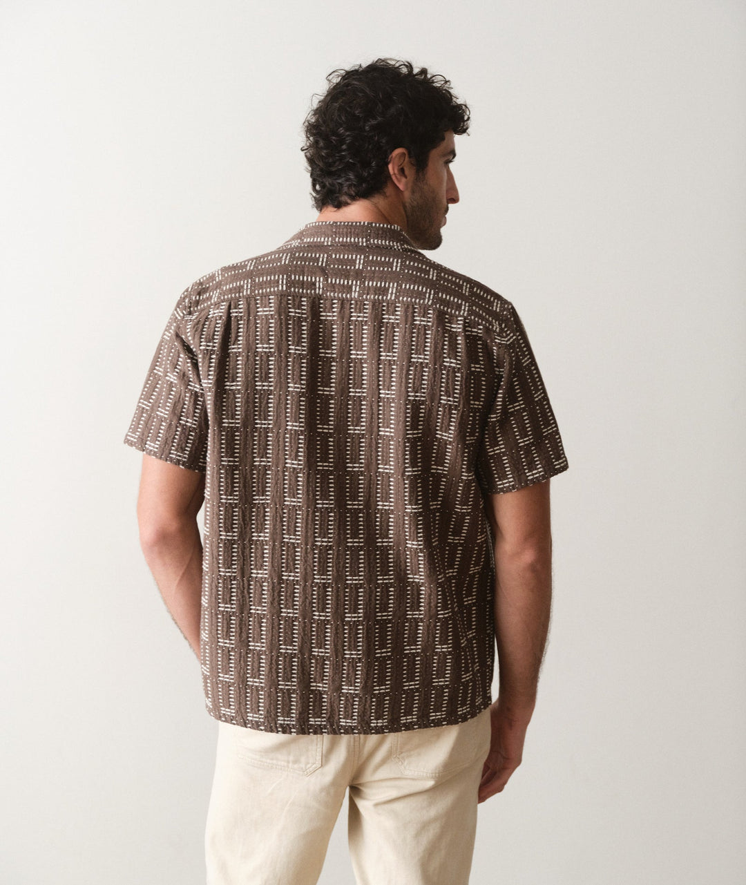 Dobby Resort Shirt | Brown