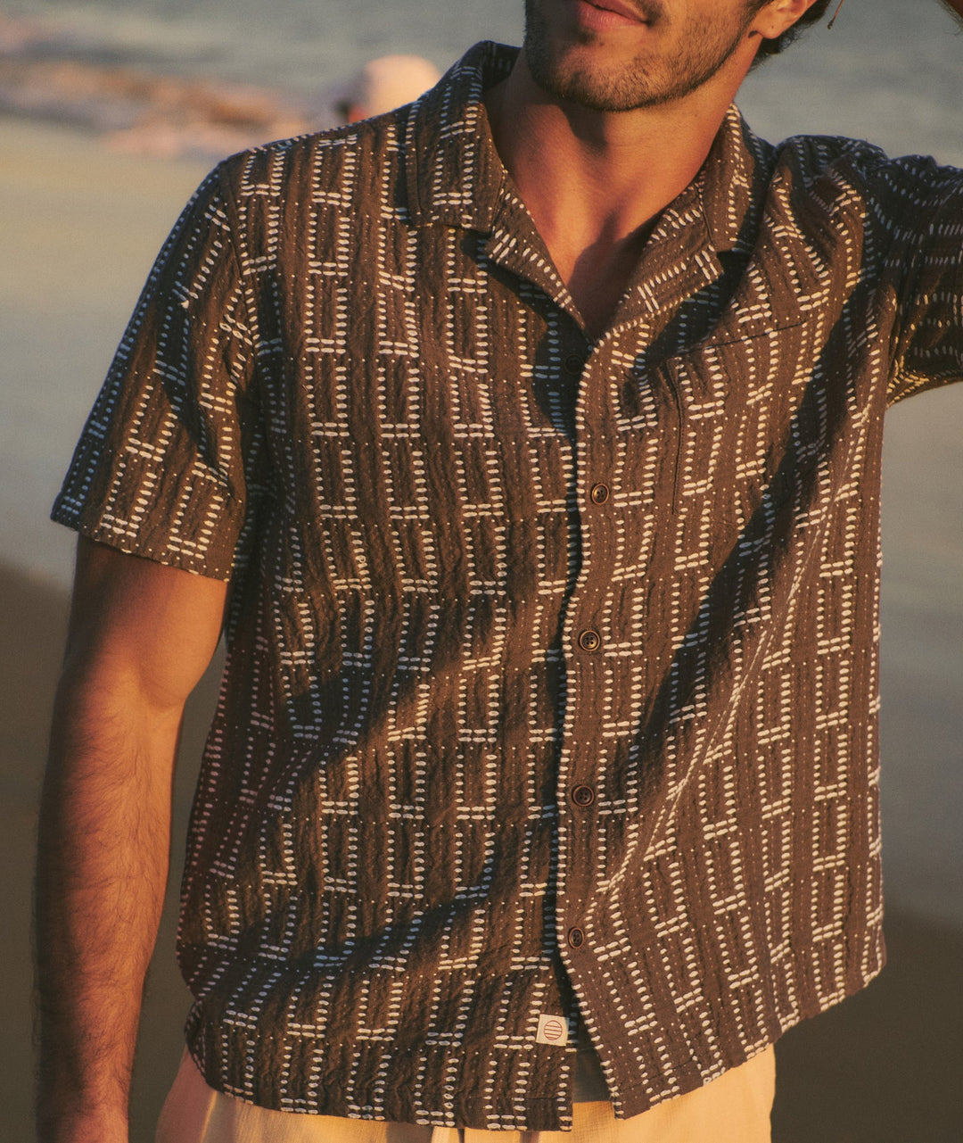 Dobby Resort Shirt | Brown