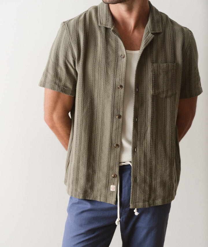 Dobby Resort Shirt | Olive
