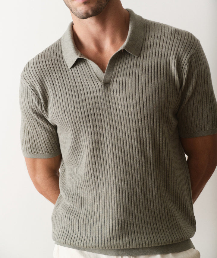 Liam Sweater Polo | Vetiver