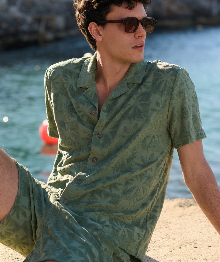 Ricco Terry Resort Shirt | Sea Spray