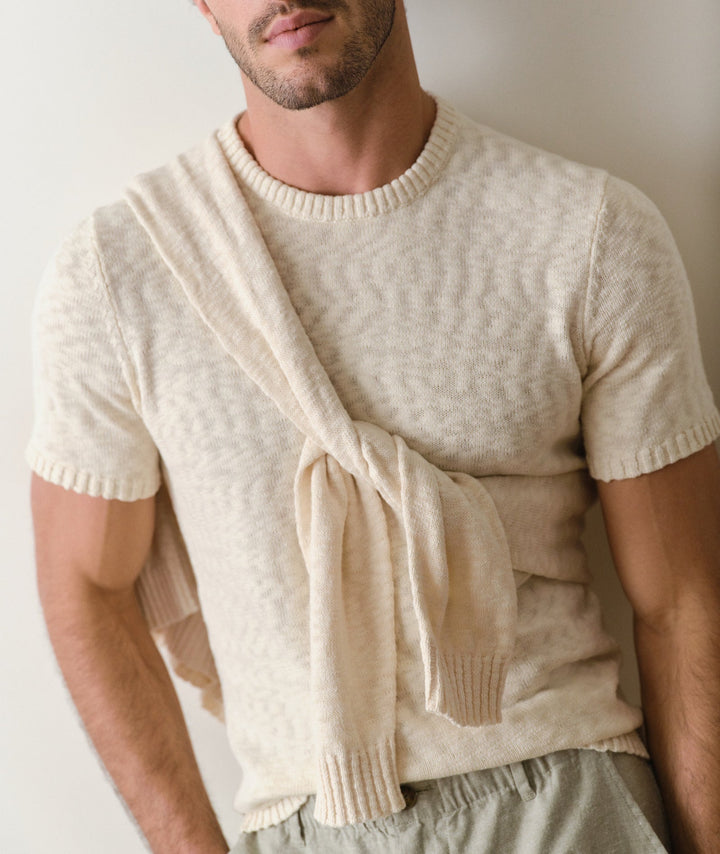 Slub Sweater Tee | Natural
