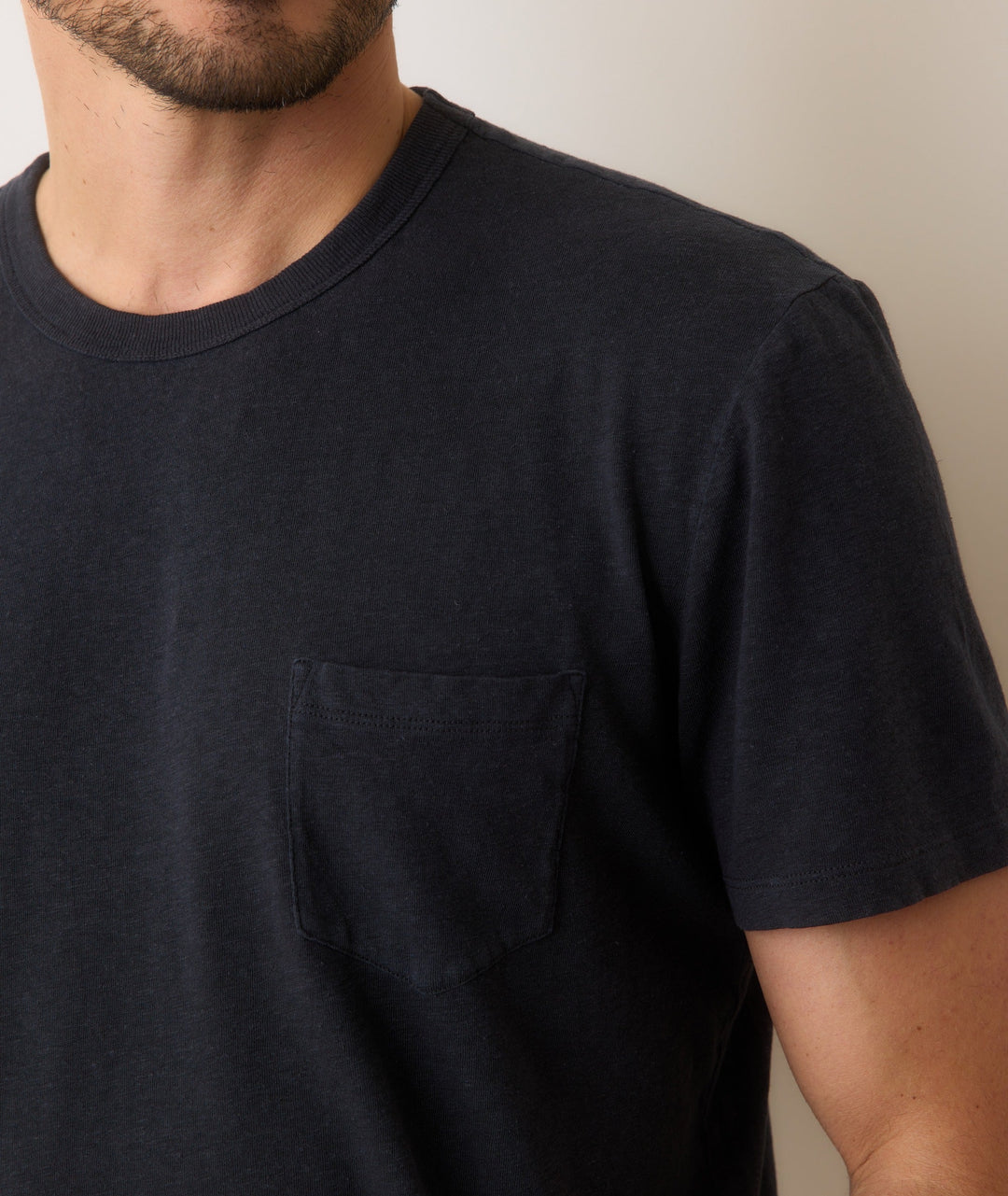 Relaxed Hemp Cotton Tee | Faded Black