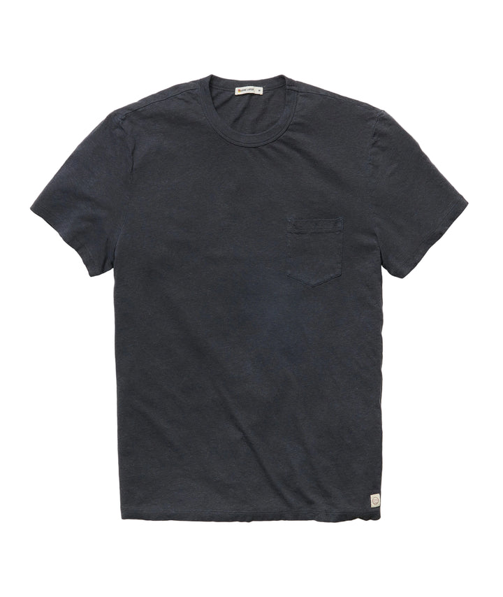Relaxed Hemp Cotton Tee | Faded Black