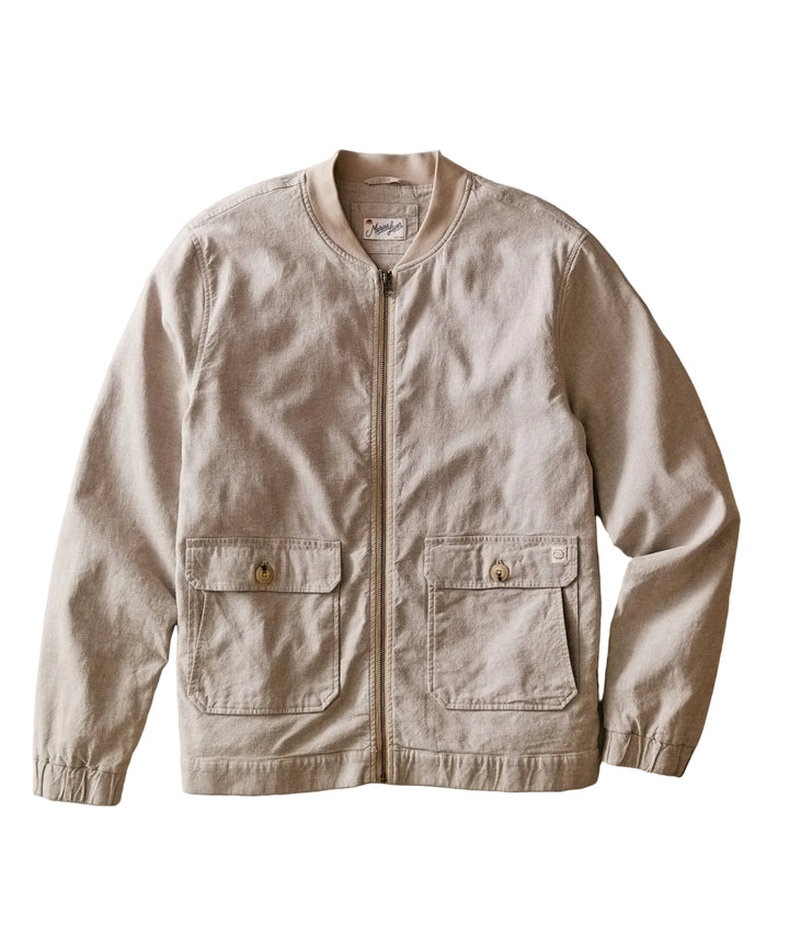 Hemp Bomber Jacket | Taupe
