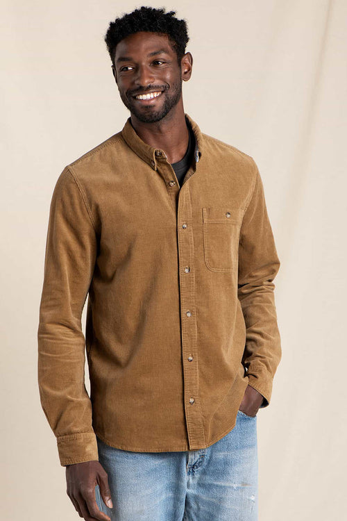 Scouter Cord Button-Up Shirt - Honey Brown Preview