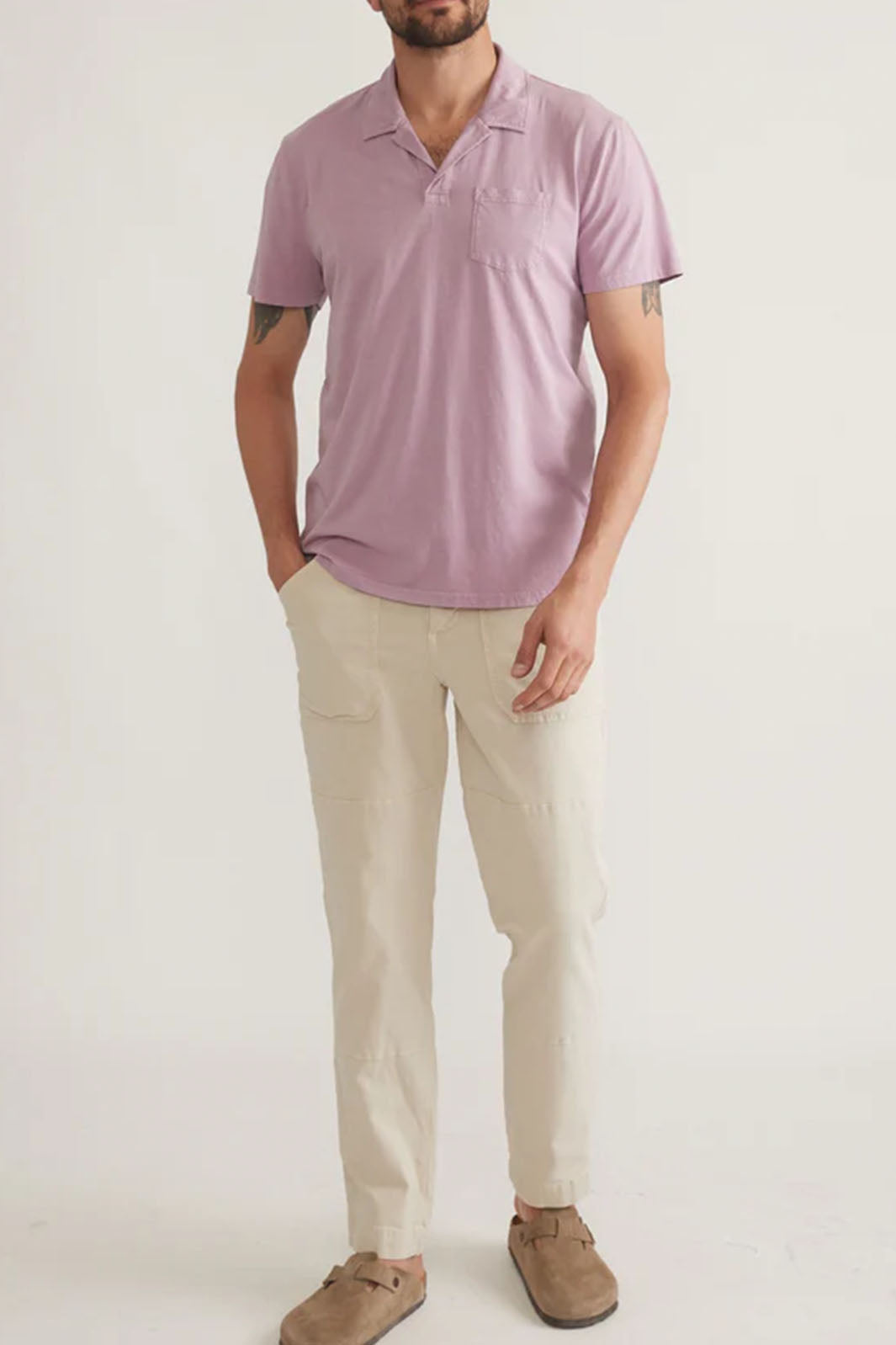 Sea Change Cotton Polo - Lavender Mist