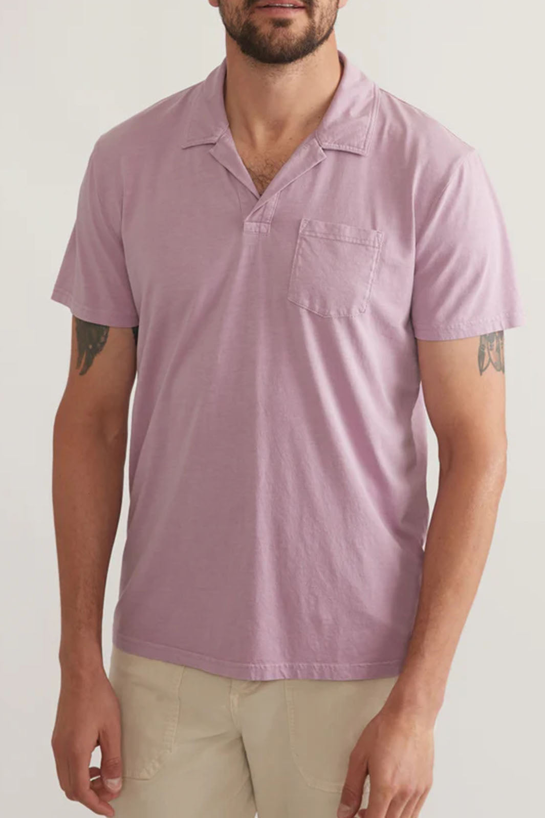 Sea Change Cotton Polo - Lavender Mist