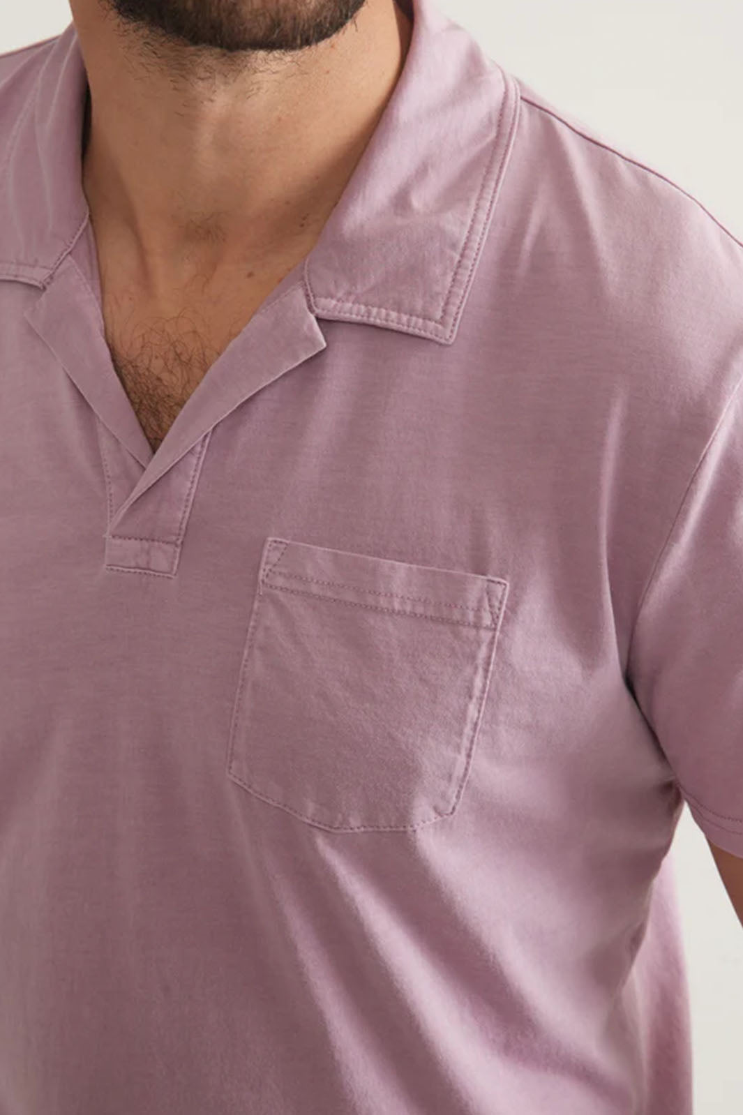 Sea Change Cotton Polo - Lavender Mist