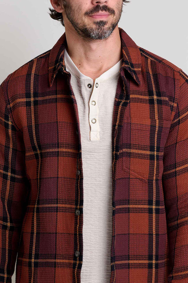 Sedgewick Long Sleeve Button-Up Shirt - Dark Roast