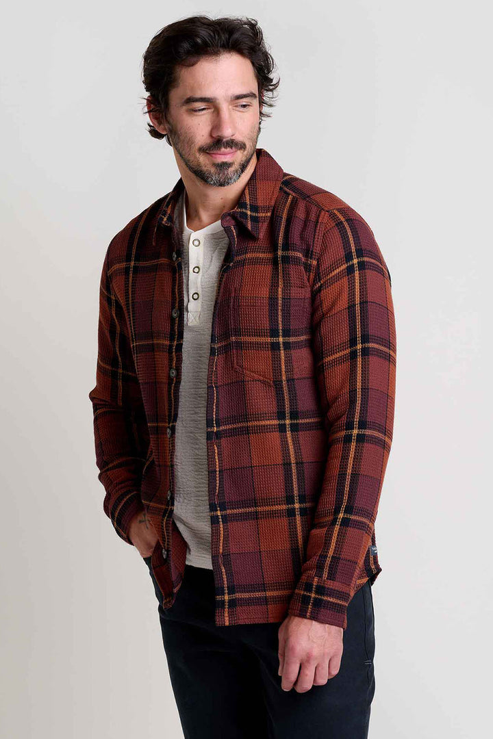 Sedgewick Long Sleeve Button-Up Shirt - Dark Roast