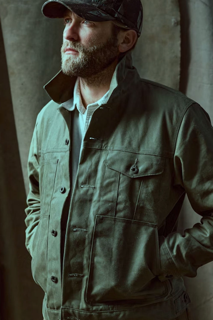 Short Lined Cruiser Jacket - Military Green