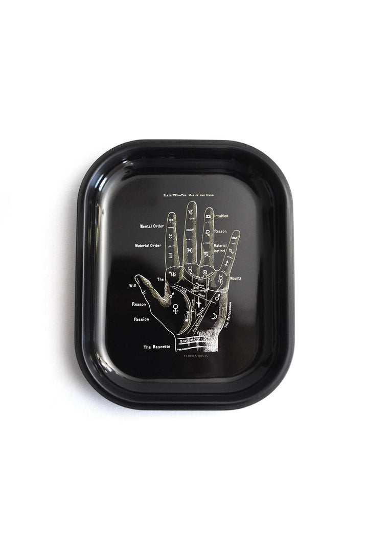 Small Metal Tray - Palm Reader Print