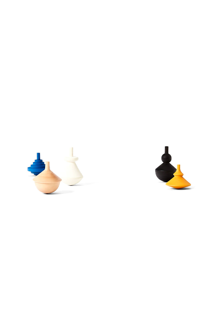 Spinning Tops, Set of Five